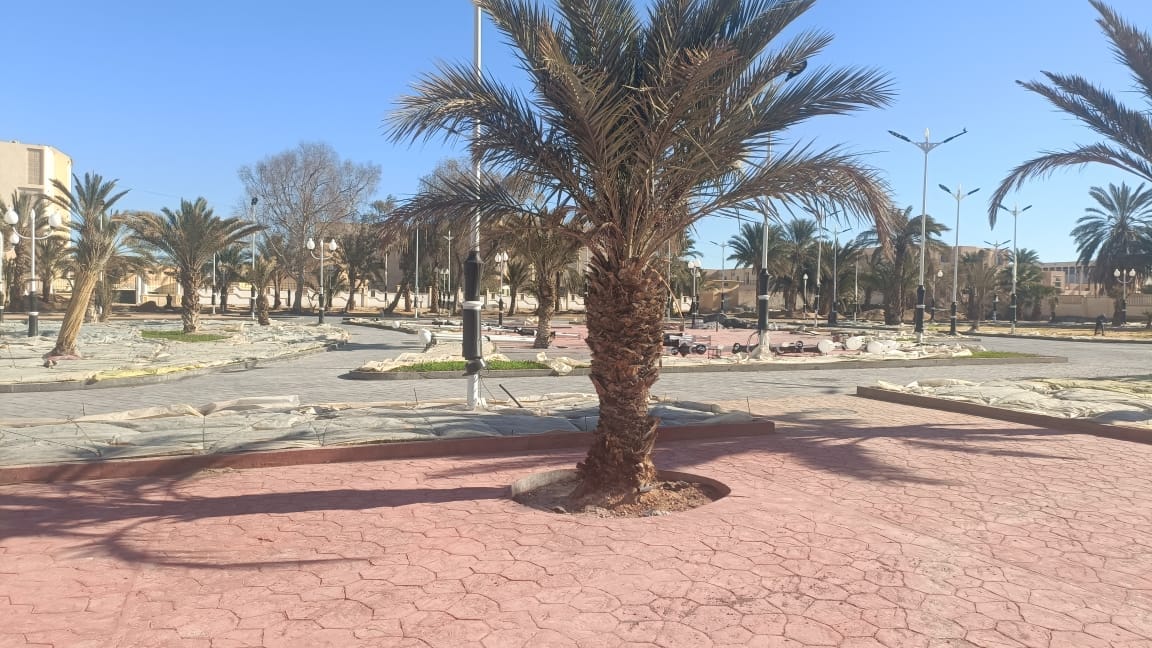 معاينة مشروع إعادة الاعتبار وتهيئة حديقة أول نوفمبر .