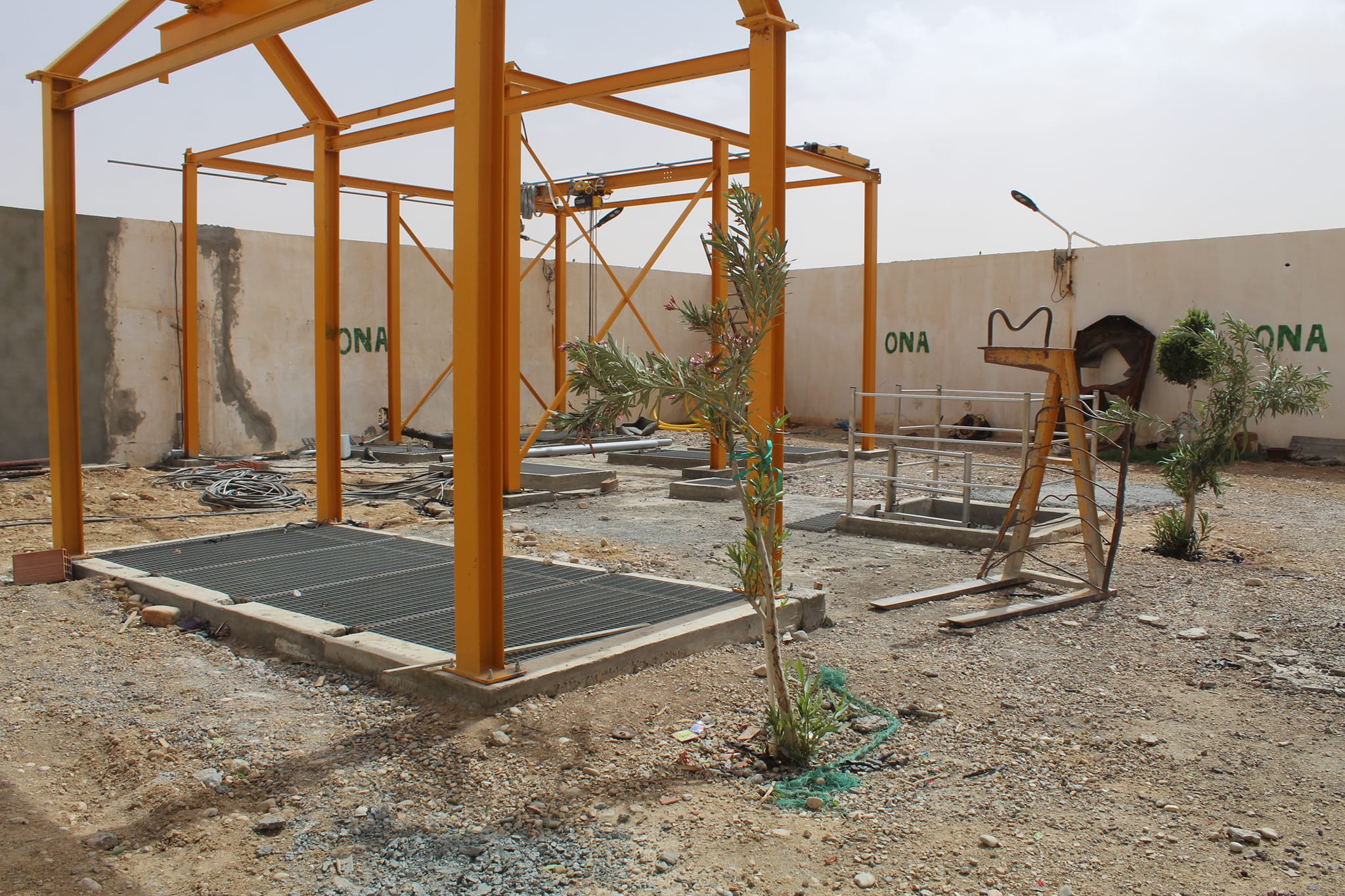 معاينة مشروع إعادة الاعتبار لمحطة الرفع للمياه المستعملة سيدي غزال.