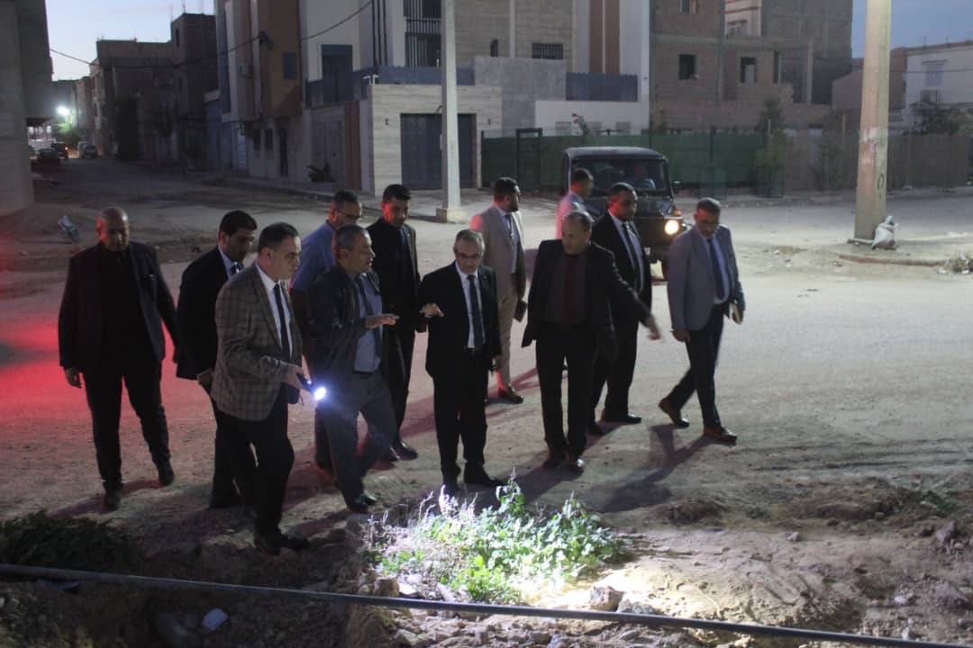 معاينة قنوات الصرف الصحي التي تعاني الاهتراء وقدم الشبكة ( مادة الآميونت)