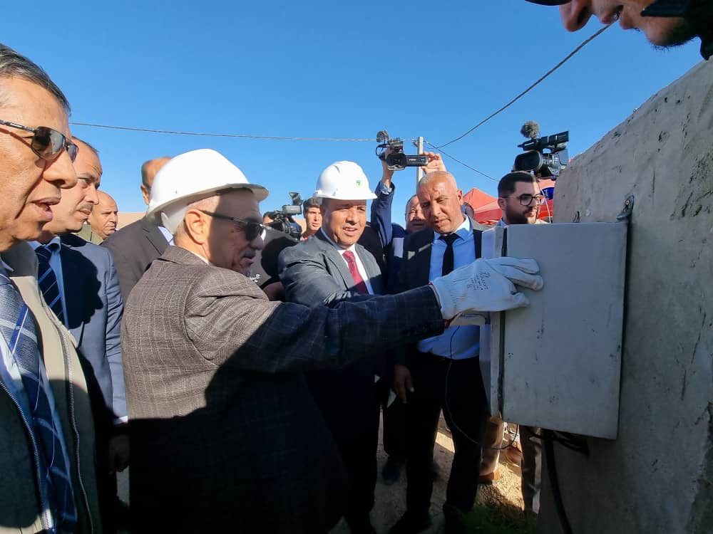 وضع حيز الخدمة لمشروع الربط بالكهرباء الفلاحية بمنطقة المازوشية بلدية طولقة