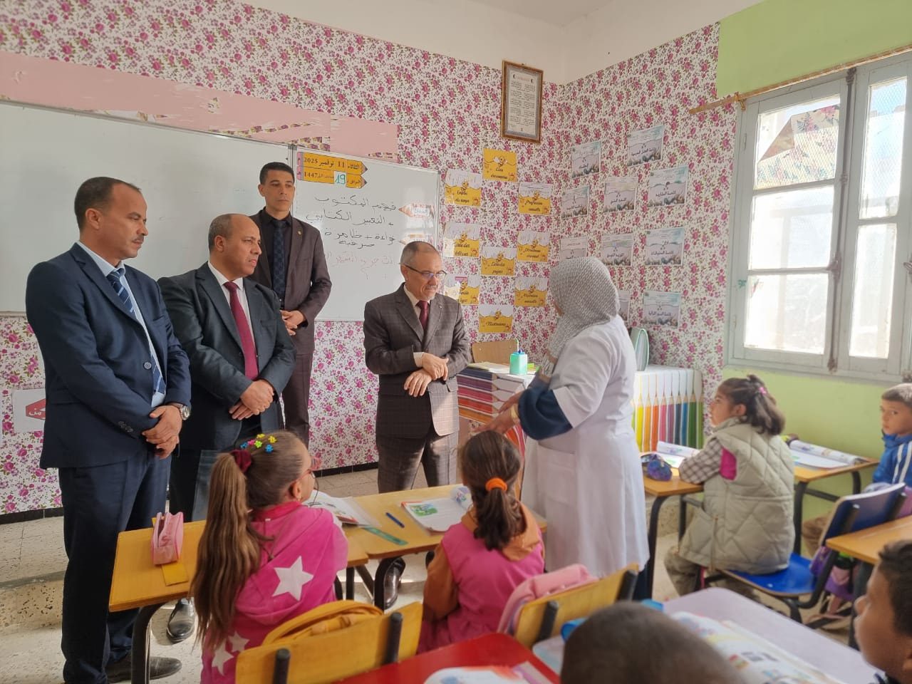زيارة فجائية للمدرسة الإبتدائية الشهيد “حشاني فرحات” وقاعة العلاج لقرية لبرش بلدية طولقة