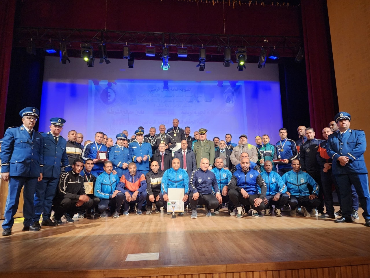 إختتام فعاليات البطولة الجهوية للكرة الحديدية مابين مصالح الشرطة لناحية الجنوب الشرقي (ورقلة).