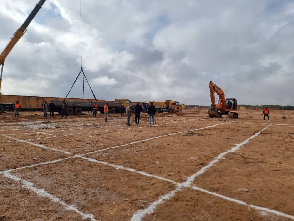 الاشراف على إنطلاق أشغال إنجاز ثانوية صنف 1000 مقعد بلدية ليوة.