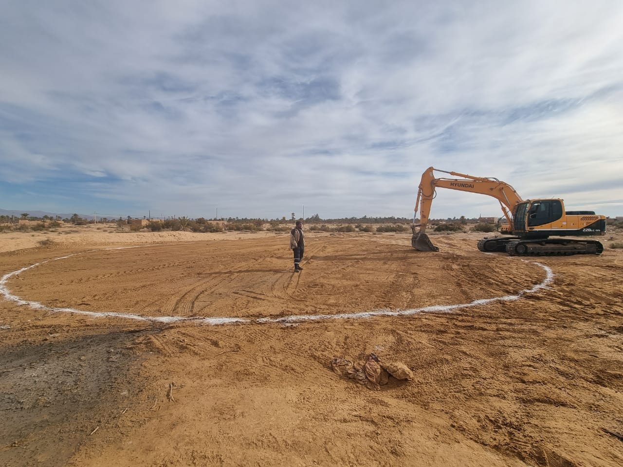 الاشراف على إنطلاق أشغال إنجاز خزان علوي مرتفع بسعة 1000 متر مكعب