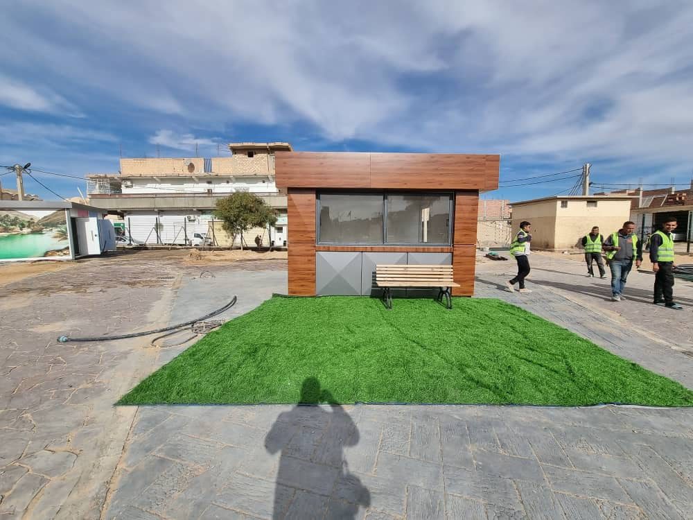 معاينة أشغال التهيئة والتحسين الحضري لحديقة عمومية بوسط المدينة.