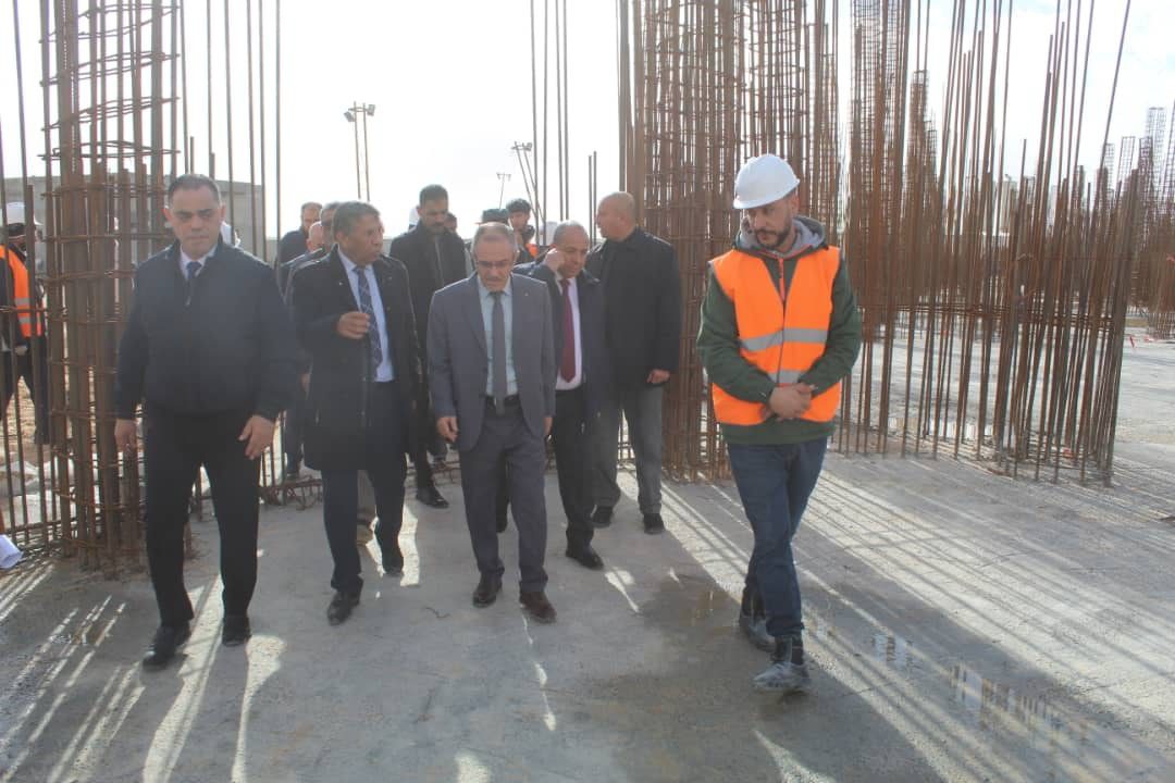 معاينة ورشة مشروع إنجاز صومعة لتخزين الحبوب بلدية أوماش