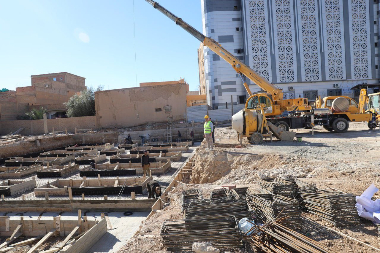 معاينة مشروع إنجاز متوسطة تعويضية لمتوسطة الشهيد “صالح محمد زراري”