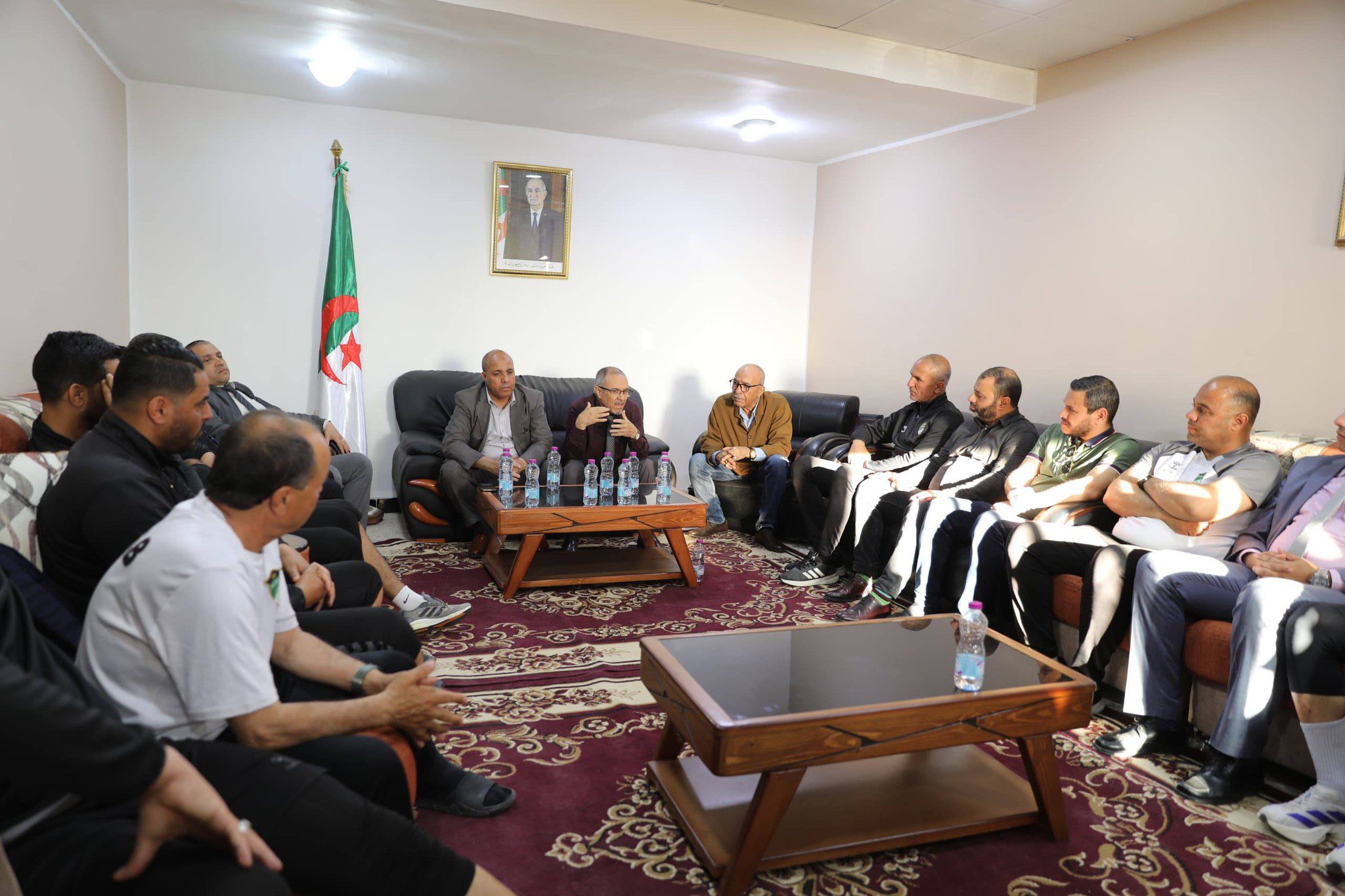 زيارة تشجيعية لفريق إتحاد بسكرة لكرة القدم