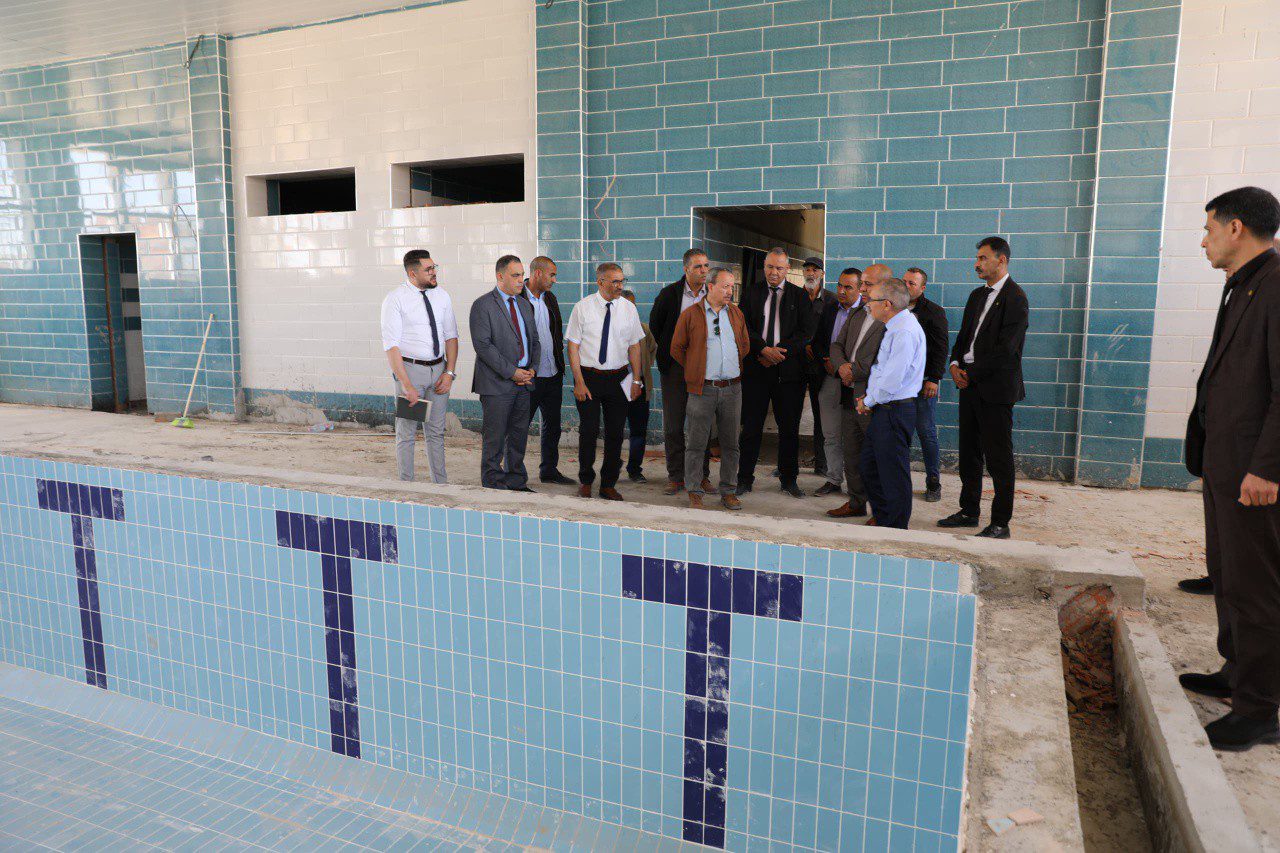 معاينة مشروع إنجاز مسبح جواري